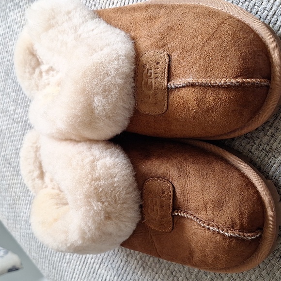 Uggs coquett sheepskin slippers womens sz 11 - Picture 2 of 6